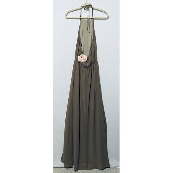 Show Me Your Mumu Heather Halter Maxi Dress Womens Small Bridesmaid Wedding - Picture 4 of 7